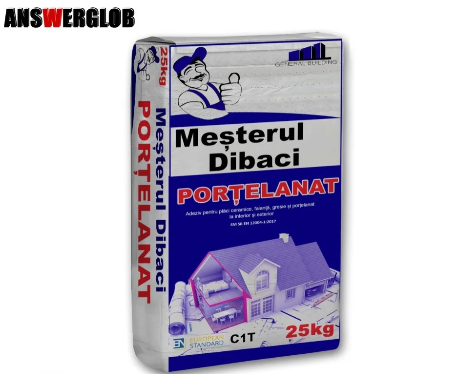 Adeziv Answerglob & Mesterul Dibaci Portelanat 25kg 2
