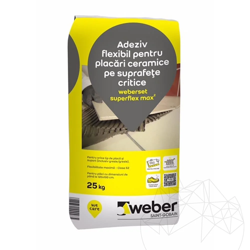 Adeziv flexibil – weberset superflex max², 25kg