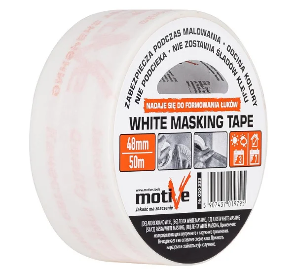 Banda adeziva de mascare White Masking 48mm x 50m