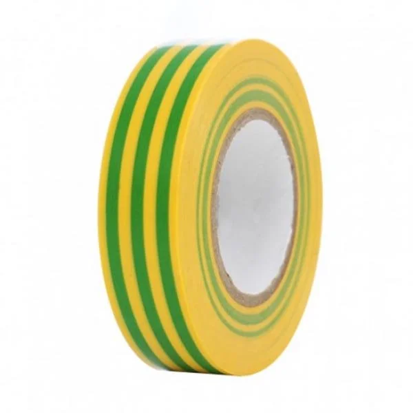 Bandă izolantă galben-verde PVC 19mm