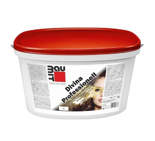 Baumit Divina Professionell - Vopsea alba superioara pentru interior, 5L