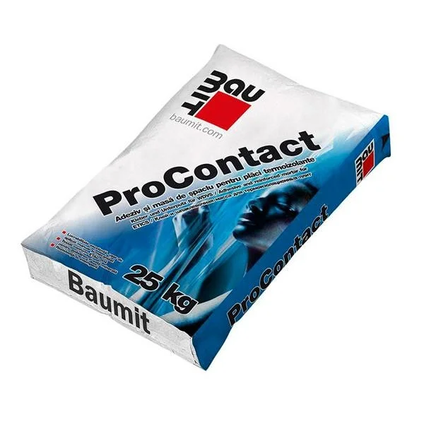 Baumit ProContact - Клеевой штукатурный состав для пенополистирола и мин. ваты, 25кг