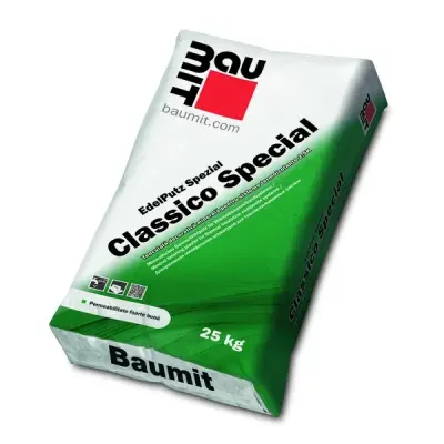 Минеральная штукатурка на белом цементе Baumit Edelputz Spezial K2.5 25кг