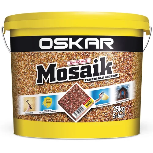 Декоративная штукатурка Oskar Mosaik 9703, 25кг