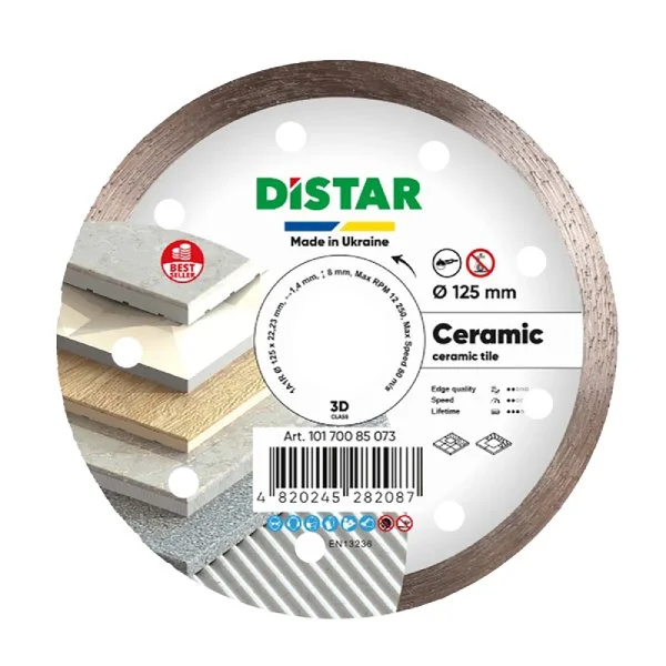 Диск алмазный 125x1.4x22.23мм Distar Ceramic