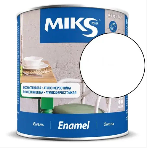 Email alchidic Miks Color alb, 2.8kg