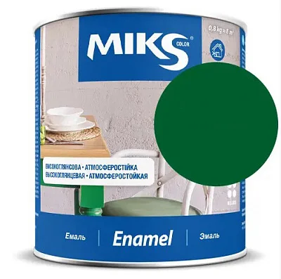 Email alchidic Miks Color verde, 0.8kg