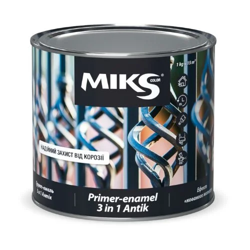 Grund-email 3 in 1 fier forjat Antik Miks Color antracit, 0.75kg