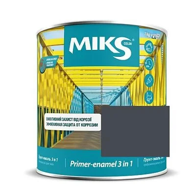 Grund-email 3 in 1 Miks Color grafit, 2.3kg