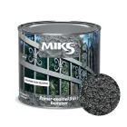 Грунт-эмаль 3 в 1 молотковый эффект Miks Color графит, 2кг