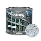 Грунт-эмаль 3 в 1 молотковый эффект Miks Color серебристый, 0.65кг