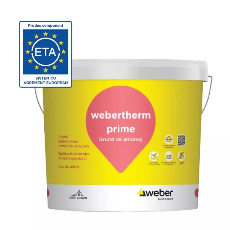 Грунтовка для декоративных штукатурок - webertherm prime 25кг