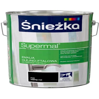 Краска масляно-фталевая эмаль SNIEZKA Supermal черный 2.5л