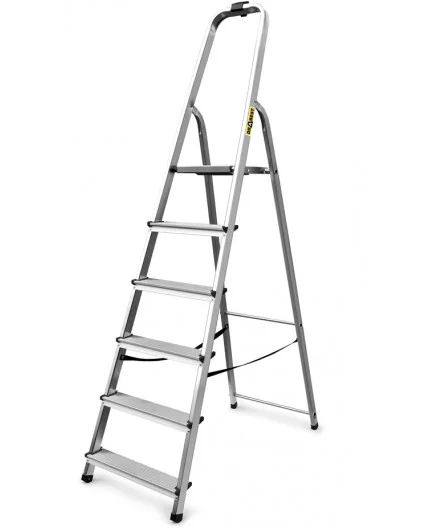 Лестница стремянка алюминиевая Drabest 2x6 ступеней, высота 191см