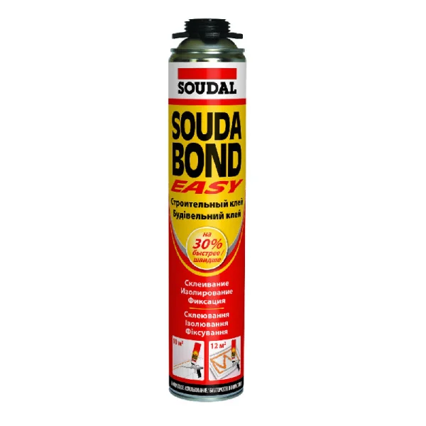 Пена монтажная для пистолета Soudal EasySoudabond 750мл