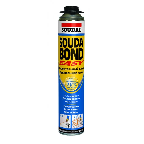 Пена монтажная для пистолета Soudal EasySoudabond Winter 750мл