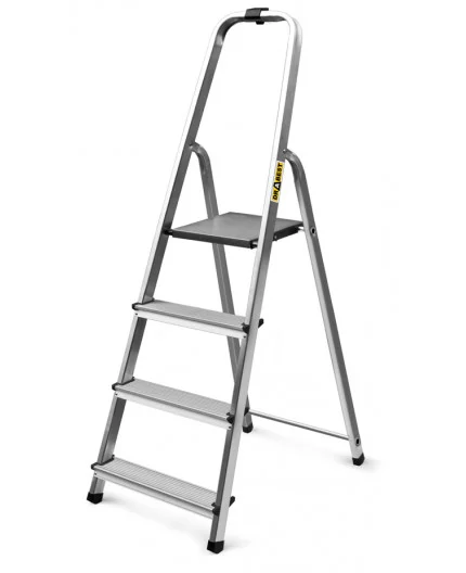 Scara dubla aluminiu 1x4 trepte, inaltimea 145cm