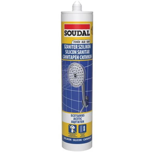 Silicon sanitar Soudal alb, 280ml