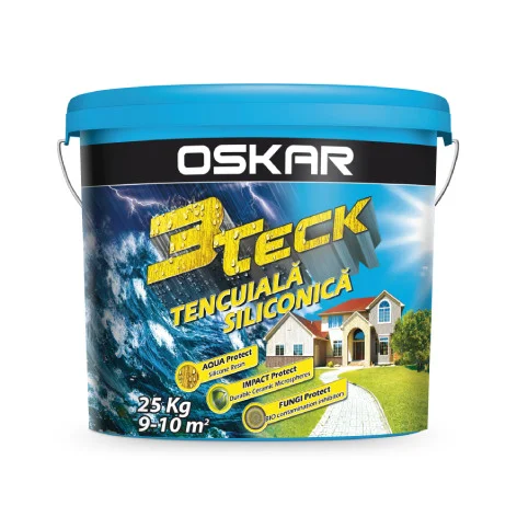 Tencuiala decorativa siliconica Oskar 3Teck (scoarta copac), 25kg