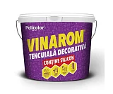 Tencuiala decorativa VINAROM F15 (bob de orez) gri sablat, 25kg