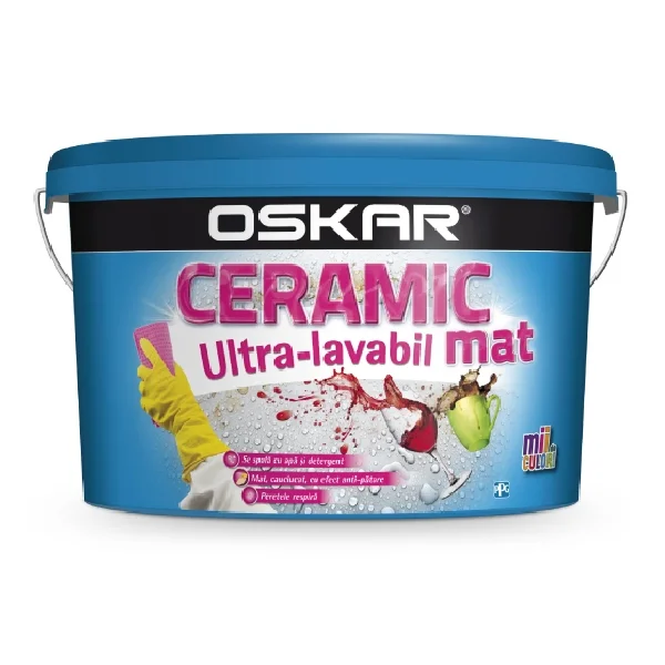 Ультрамоющаяся краска Oskar ceramic mat, 8.5л