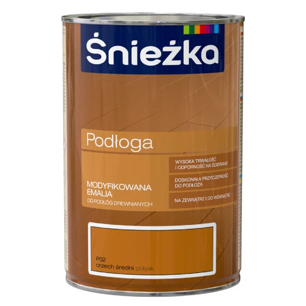Vopsea email pentru podea SNIEZKA Supermal nuc mediu 2.5L