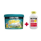 Vopsea Oskar Silikon, exterior, 15L + Amorsa Oskar zero mucegai 4L