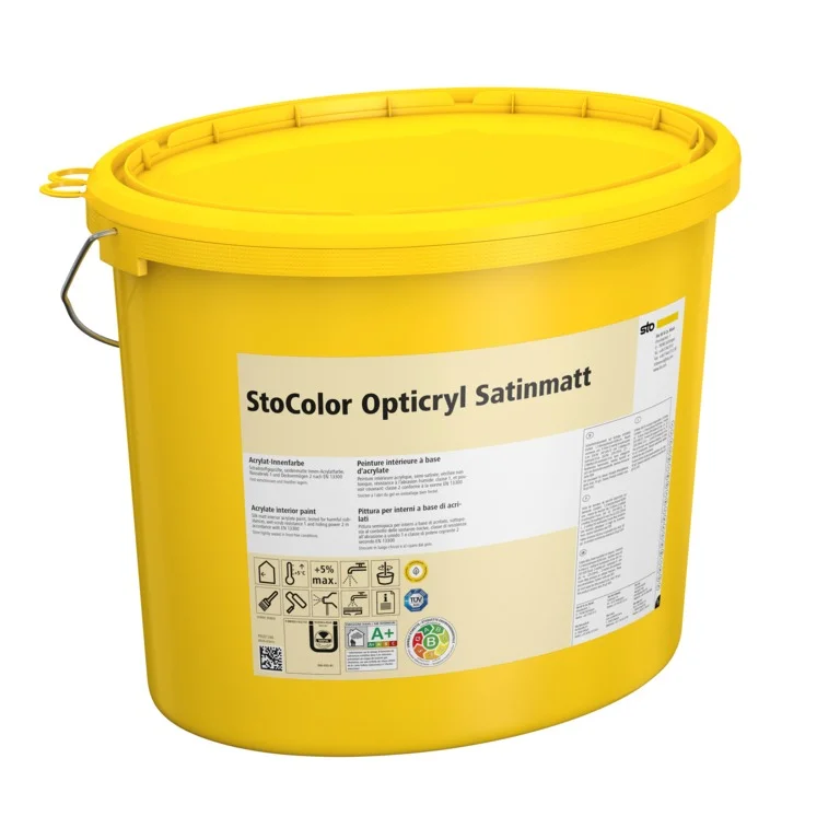Vopsea Superlavabilă StoColor Opticryl Satinmatt, 2.5l