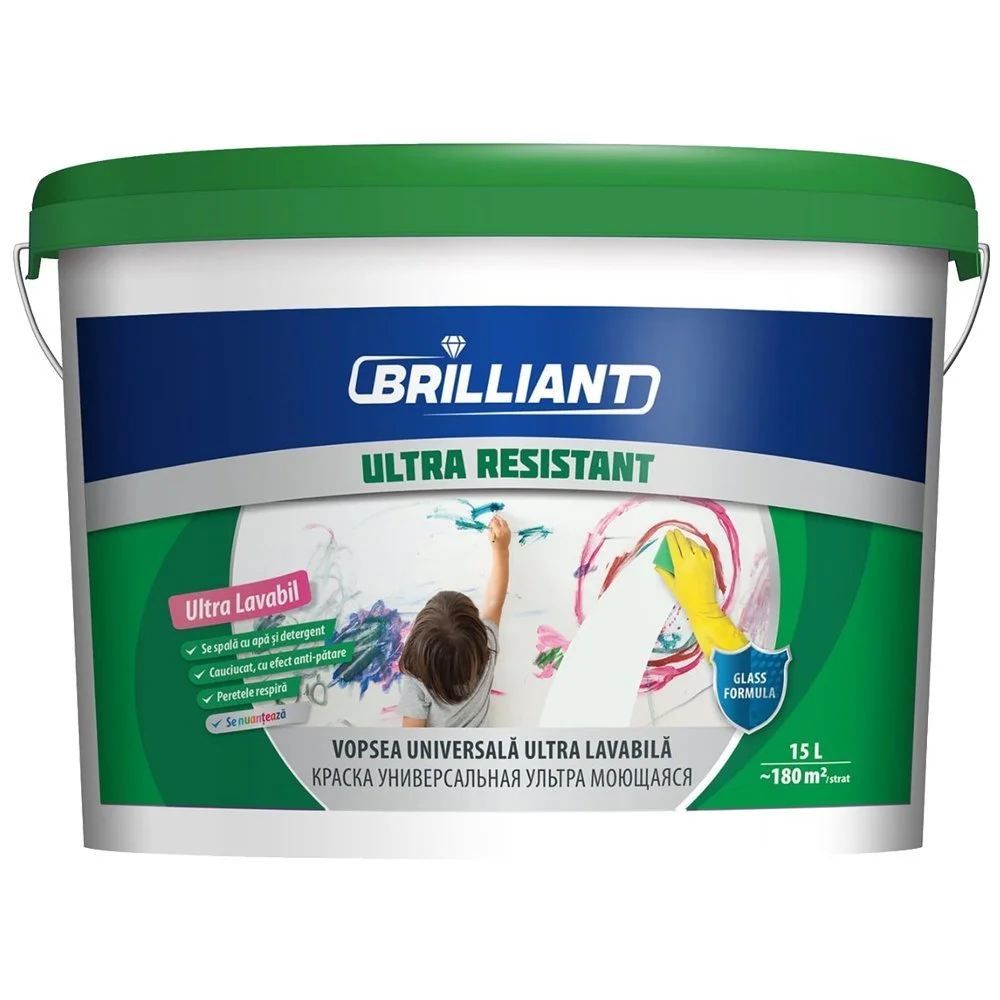 Vopsea universala ultra lavabila Ultra Resistant 15L