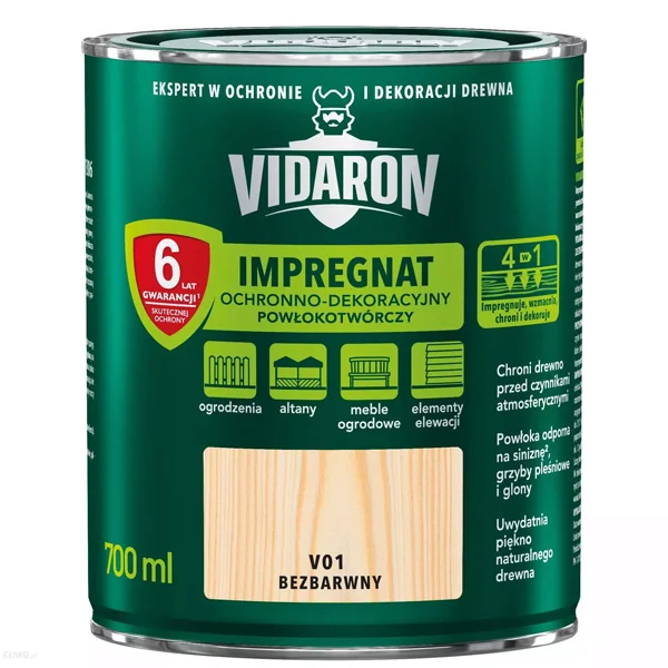 Защитная пропитка - Грунтовка Vidaron V01 Бесцветная 0.7л
